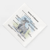 Serviette En Papier Funny Schnauzer Papier Napkin (Coin)