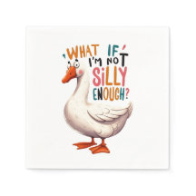 Funny Silly Goose Kids Party Napkins