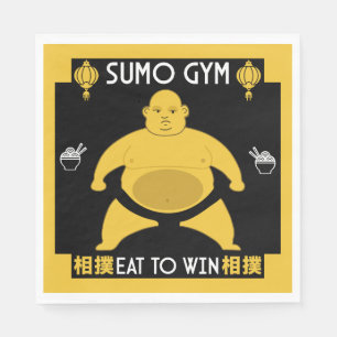 Serviette En Papier Funny Sumo Wrestler