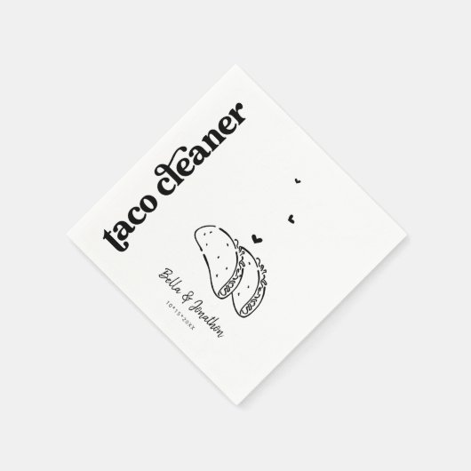 Serviette En Papier Funny Taco Cleaner Mariage Napkin (Coin)