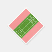 Serviette En Papier Funny Tennis Party (Coin)