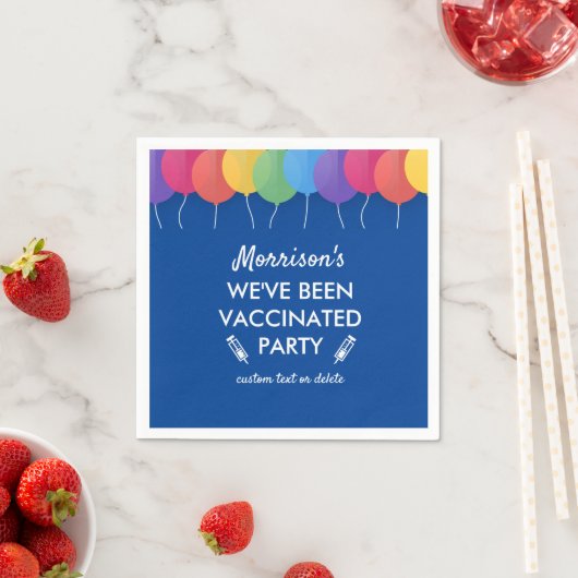 Serviette En Papier Funny We've Been Covid Vaccinated Party Custom (En situation)