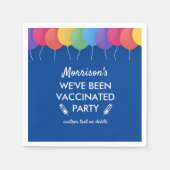 Serviette En Papier Funny We've Been Covid Vaccinated Party Custom (Devant)