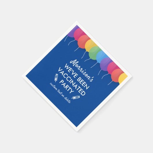 Serviette En Papier Funny We've Been Covid Vaccinated Party Custom (Coin)