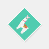 Serviette En Papier Funy Alpaca llama drama cute animal (Coin)
