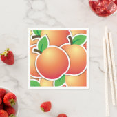 Serviette En Papier Funy peach (En situation)
