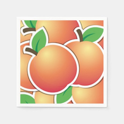 Serviette En Papier Funy peach (Devant)