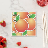 Serviette En Papier Funy peach (En situation)