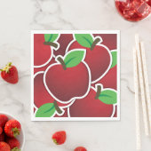 Serviette En Papier Funy red apples (En situation)