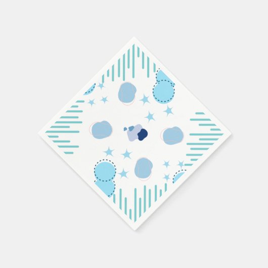 Serviette En Papier Fusion d'art moderne (Coin)