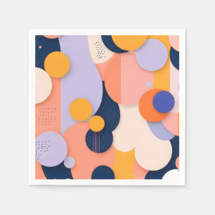Serviette En Papier Fusion de la sphère de couleur