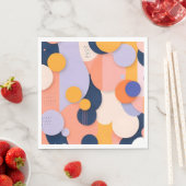 Serviette En Papier Fusion de sphère de couleur (En situation)