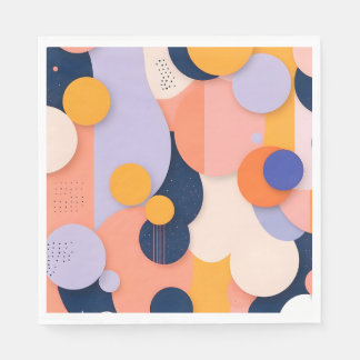 Serviette En Papier Fusion de sphère de couleur