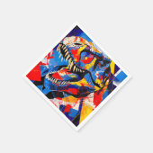 Serviette En Papier Fusion de T-rex Dinosaur sauvage (Coin)