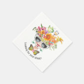 Serviette En Papier Fussy Flower Party Babe Papier Napkin (Coin)