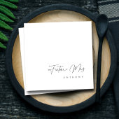 Serviette En Papier Futur Élégant Mariée | Réception de Mariage en Let