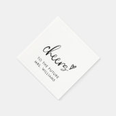 Serviette En Papier Futur mariage de Mme Moderne Shower (Coin)