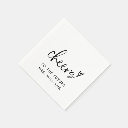 Serviette En Papier Futur mariage de Mme Moderne Shower (Coin)