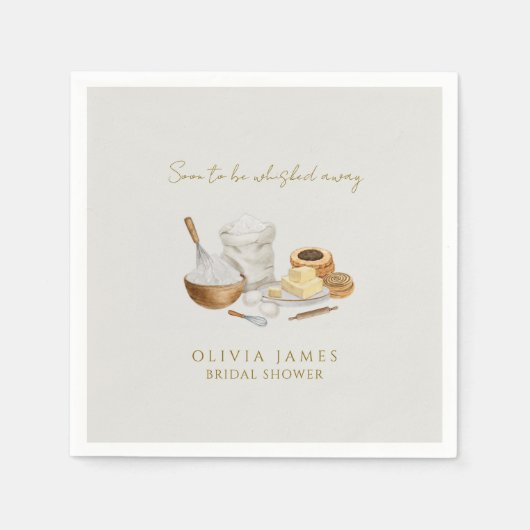 Serviette En Papier Futur mariage en vue de la douche nuptiale (Devant)