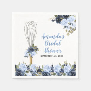 Serviette En Papier Futur Mariage Fleurs de Marine Bientôt Emporté