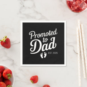 Serviette En Papier Futur Papa EST 2025 Drôle Bientôt Papa