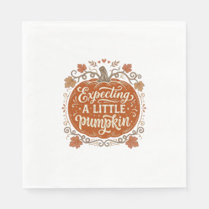 Serviette En Papier Futur Petit Citrouille Automnal Vêtement De Grosse