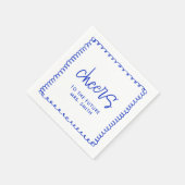 Serviette En Papier Future Mrs French Blue Bridal Shower Cheers (Coin)