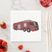 Serviette En Papier Futuristic Fire Truck (En situation)