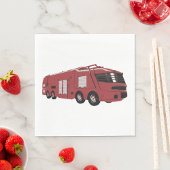 Serviette En Papier Futuristic Fire Truck