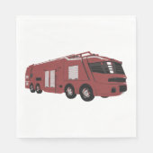 Serviette En Papier Futuristic Red Sci-Fi Command Vehicle (Devant)