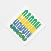 Serviette En Papier Gabon - Conception de texte (Coin)