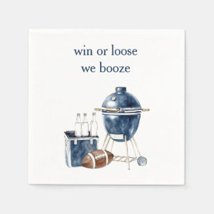 Serviette En Papier Gagner ou perdre Nous Booze