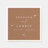 Serviette En Papier GALA Bohemian Terracotta Celestial Star Desert (Devant)