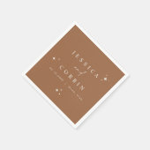 Serviette En Papier GALA Bohemian Terracotta Celestial Star Desert (Coin)