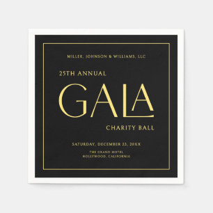 Serviette En Papier Gala événement Charity collecte de fonds Elegant B