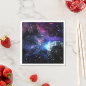 Serviette En Papier Galaxie, Univers, Étoiles, Motif cadeau spatial (En situation)