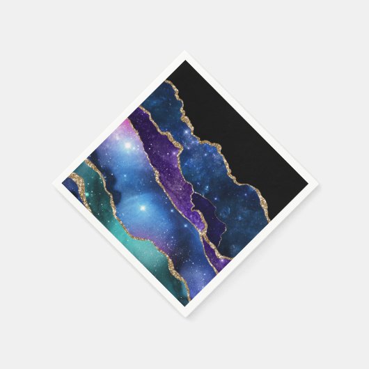 Serviette En Papier Galaxy Agate Series Design (Coin)
