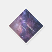 Serviette En Papier Galaxy Céleste Consellation Ciel Mariage élégant (Coin)
