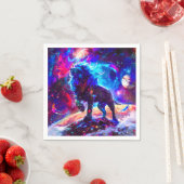 Serviette En Papier Galaxy Lion Blue (En situation)