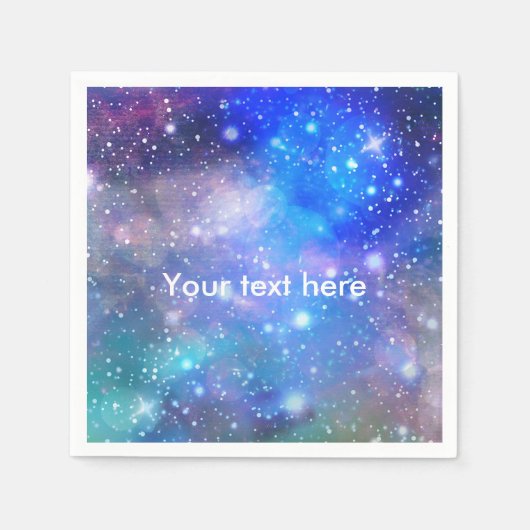 Serviette En Papier Galaxy Space Anniversaire (Devant)