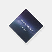 Serviette En Papier Galaxy Starry Night Celestia Stars Papier Mariage (Coin)