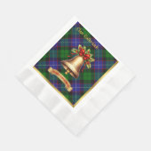 Serviette En Papier Galbraith Noël Tartan personnalisé (Coin)