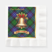 Serviette En Papier Galbraith Noël Tartan personnalisé (Devant)