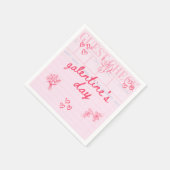 Serviette En Papier Galentine’s Day Valentine Girly Invitation (Coin)