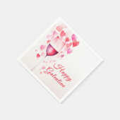 Serviette En Papier Galentines roses (Coin)
