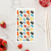 Serviette En Papier Galets colorés (En situation)