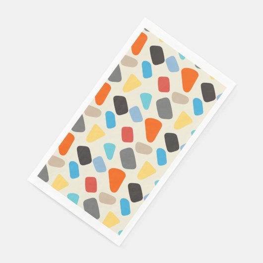 Serviette En Papier Galets colorés (Coin)