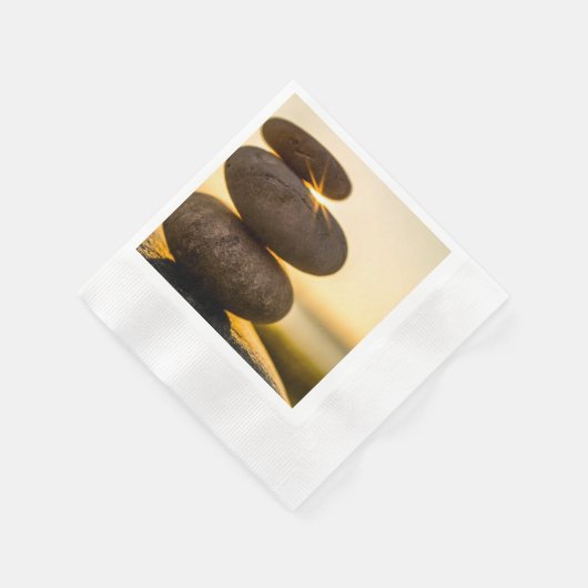 Serviette En Papier Galets empilés (Coin)