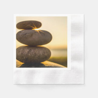Serviette En Papier Galets empilés