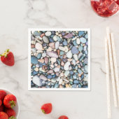 Serviette En Papier Galets Rocks (En situation)